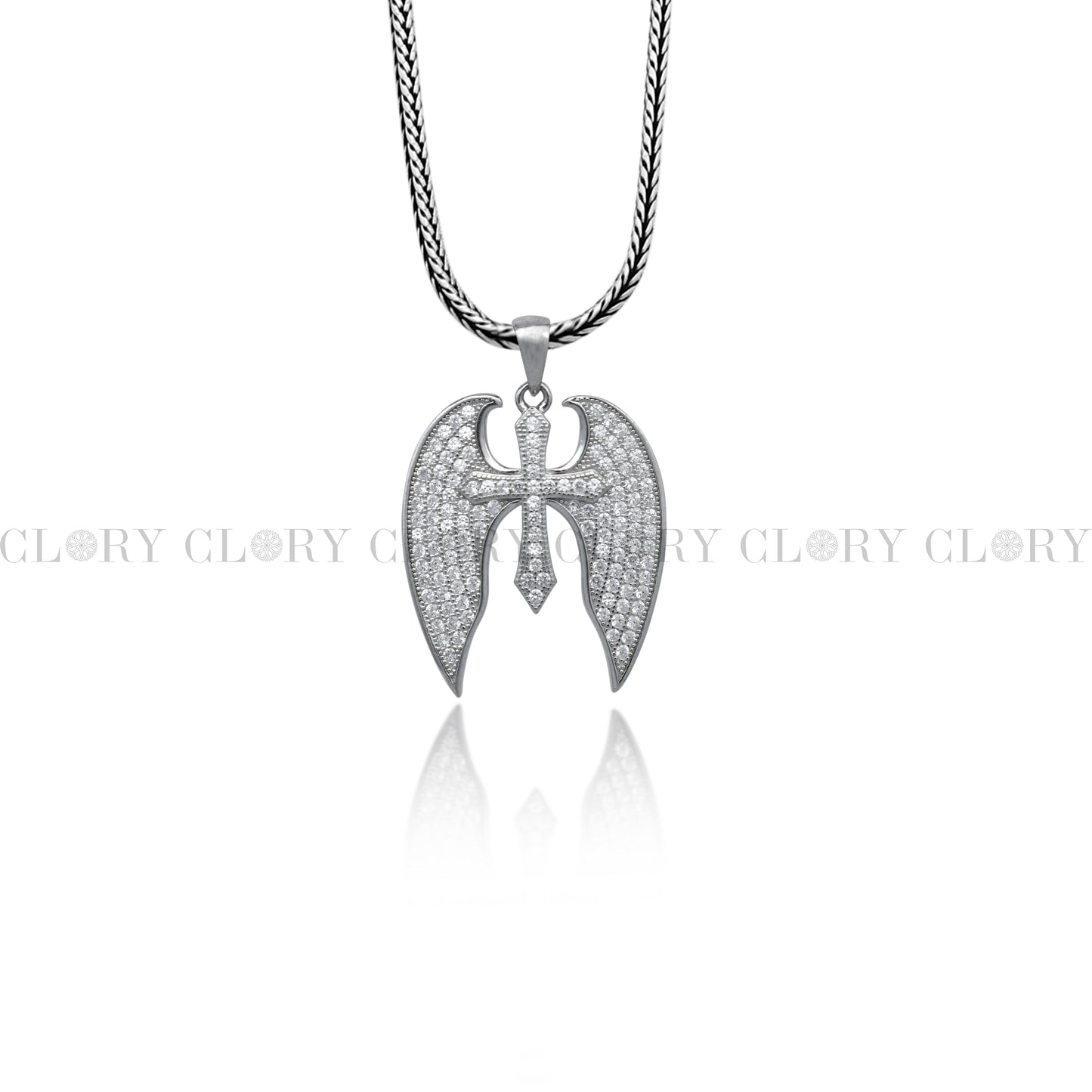 cross wings design pendant