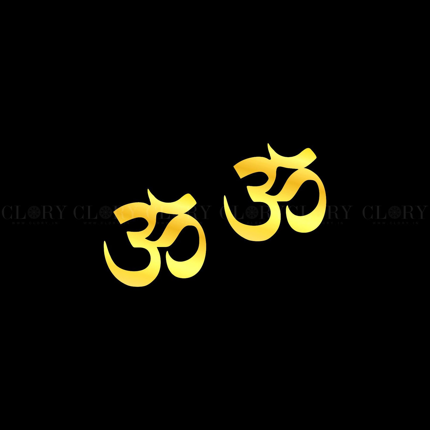 Aum shiva mantra stud earring