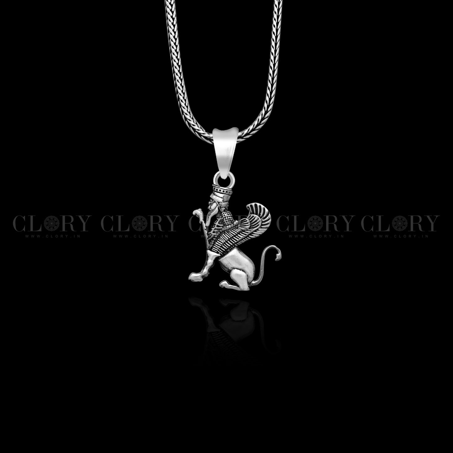 Persian winged sphinex pendant
