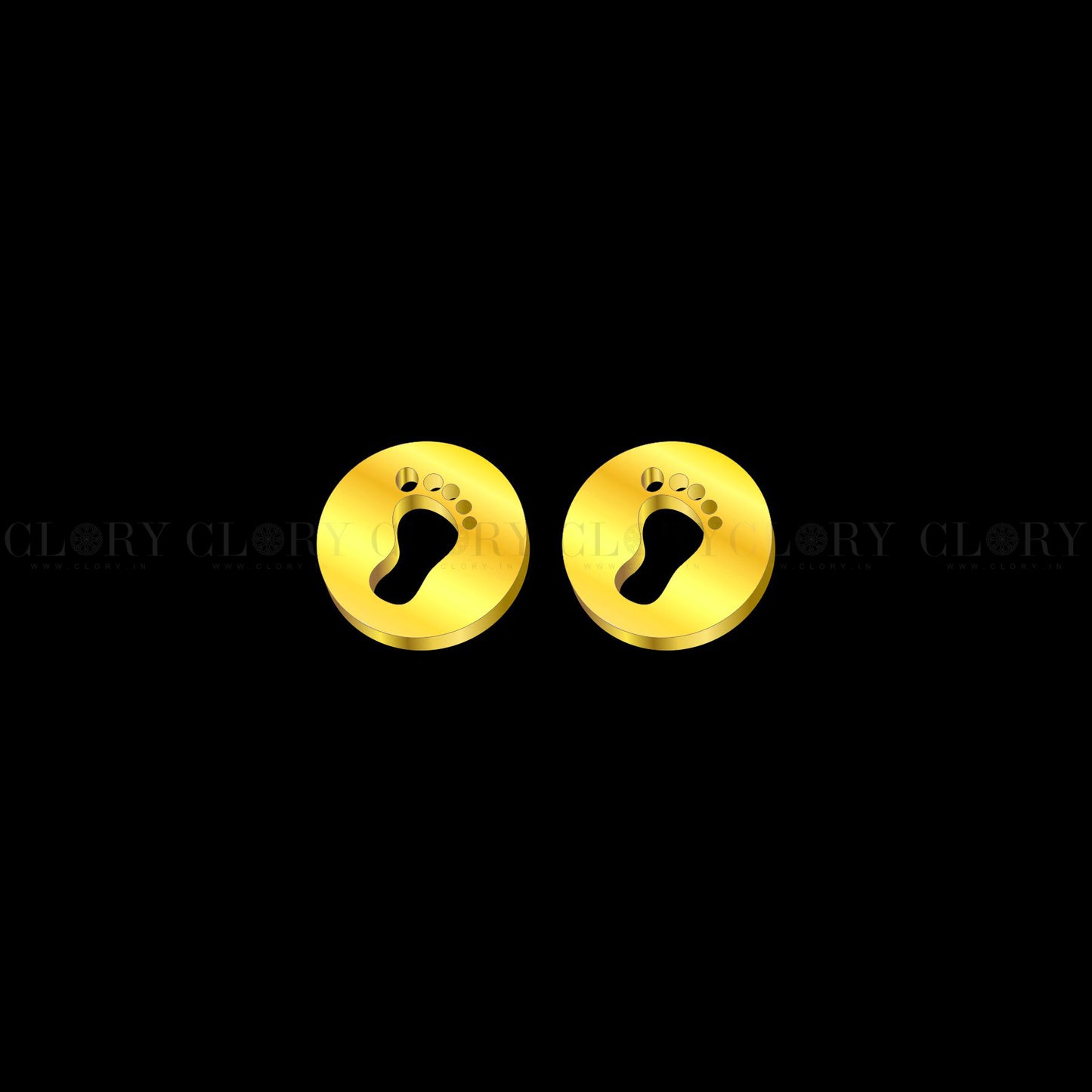 Baby foot stud earring