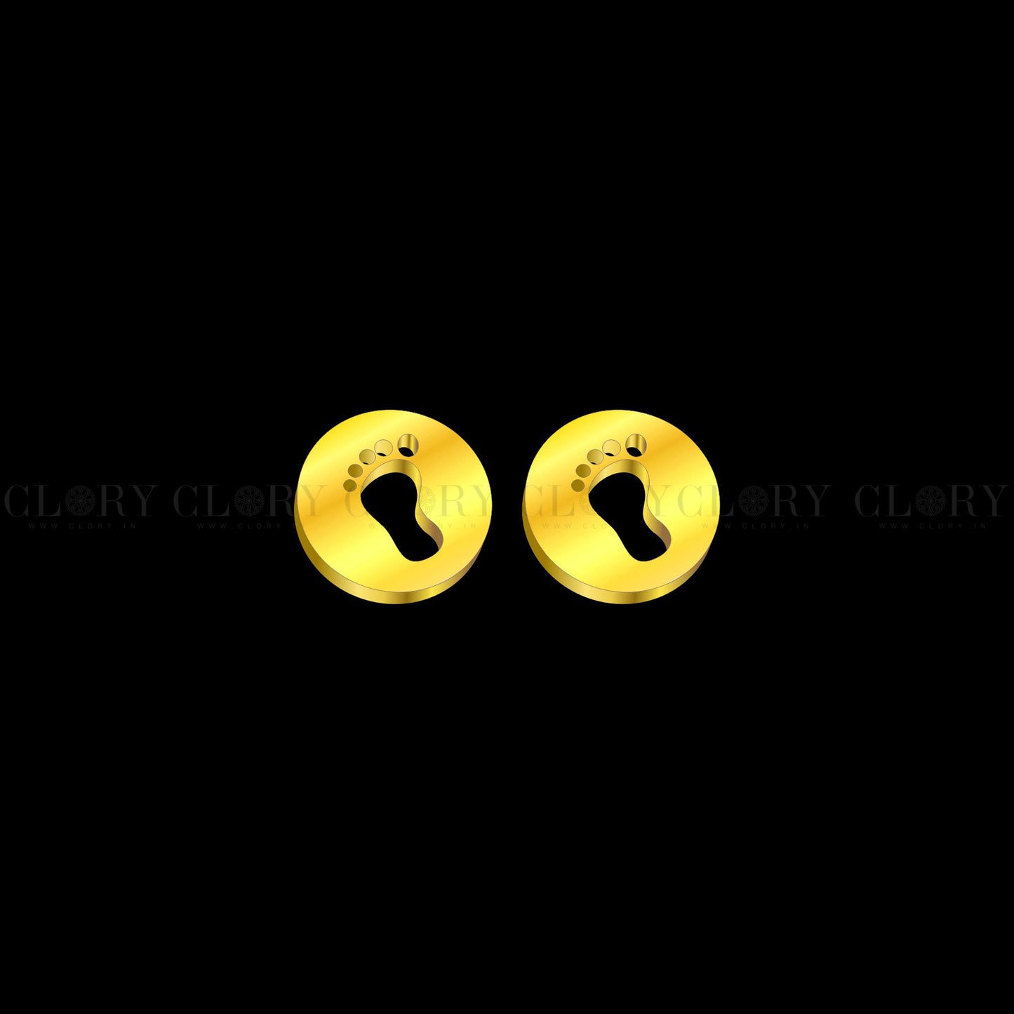 Baby foot stud earring