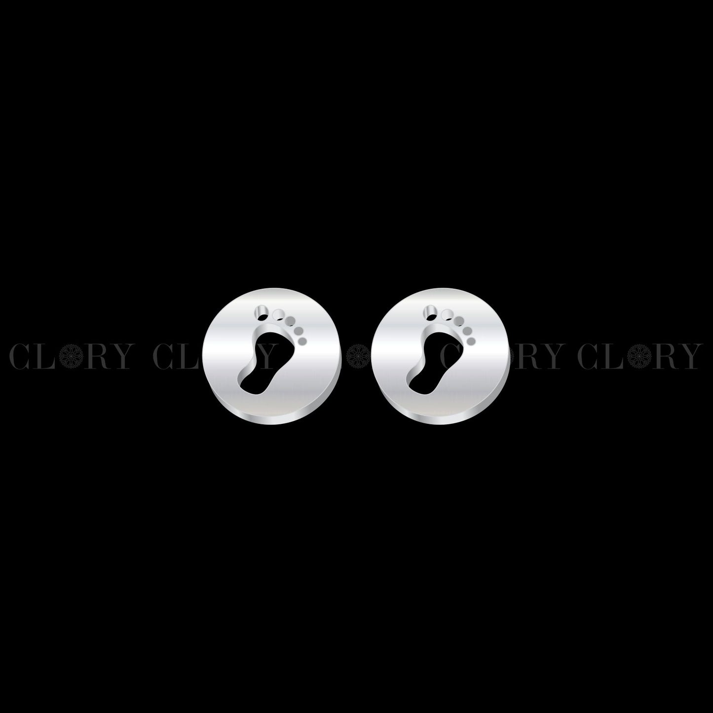Baby foot stud earring