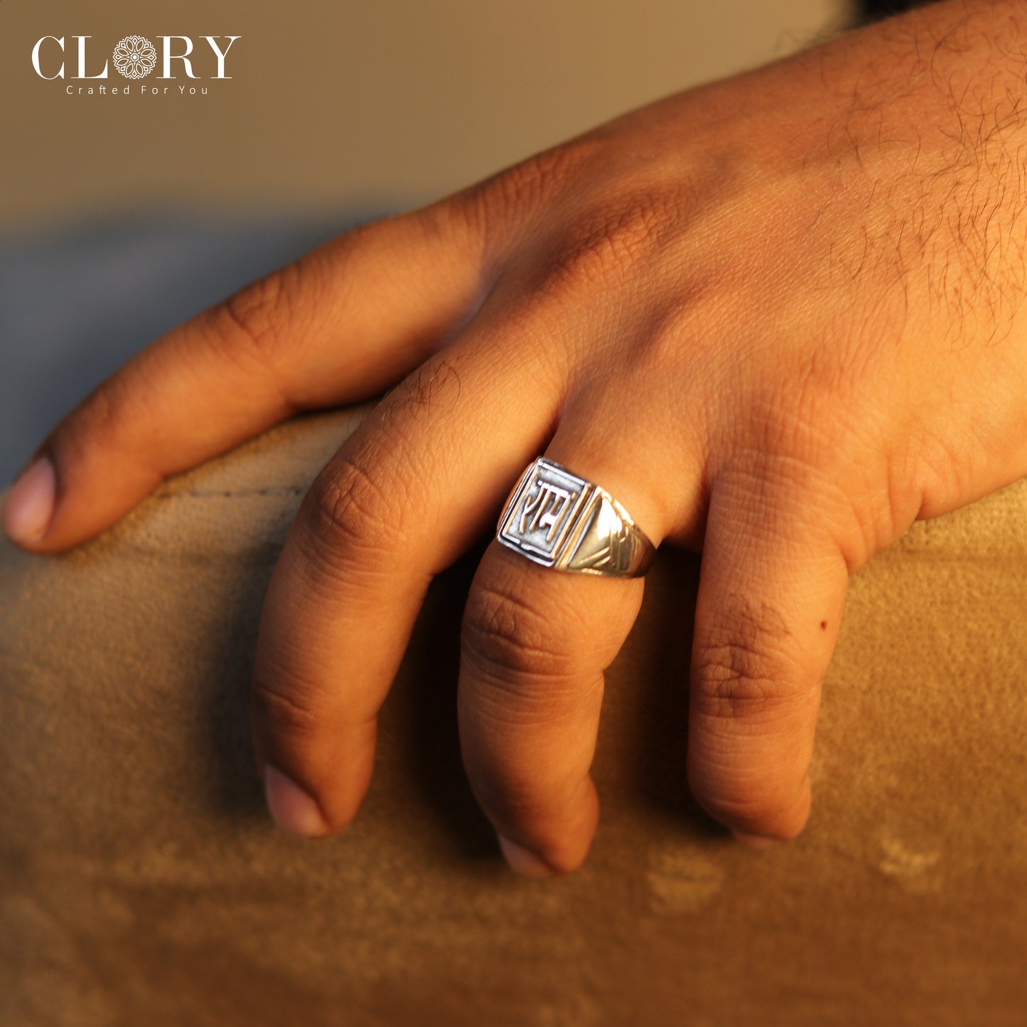Ram ji design men's ring