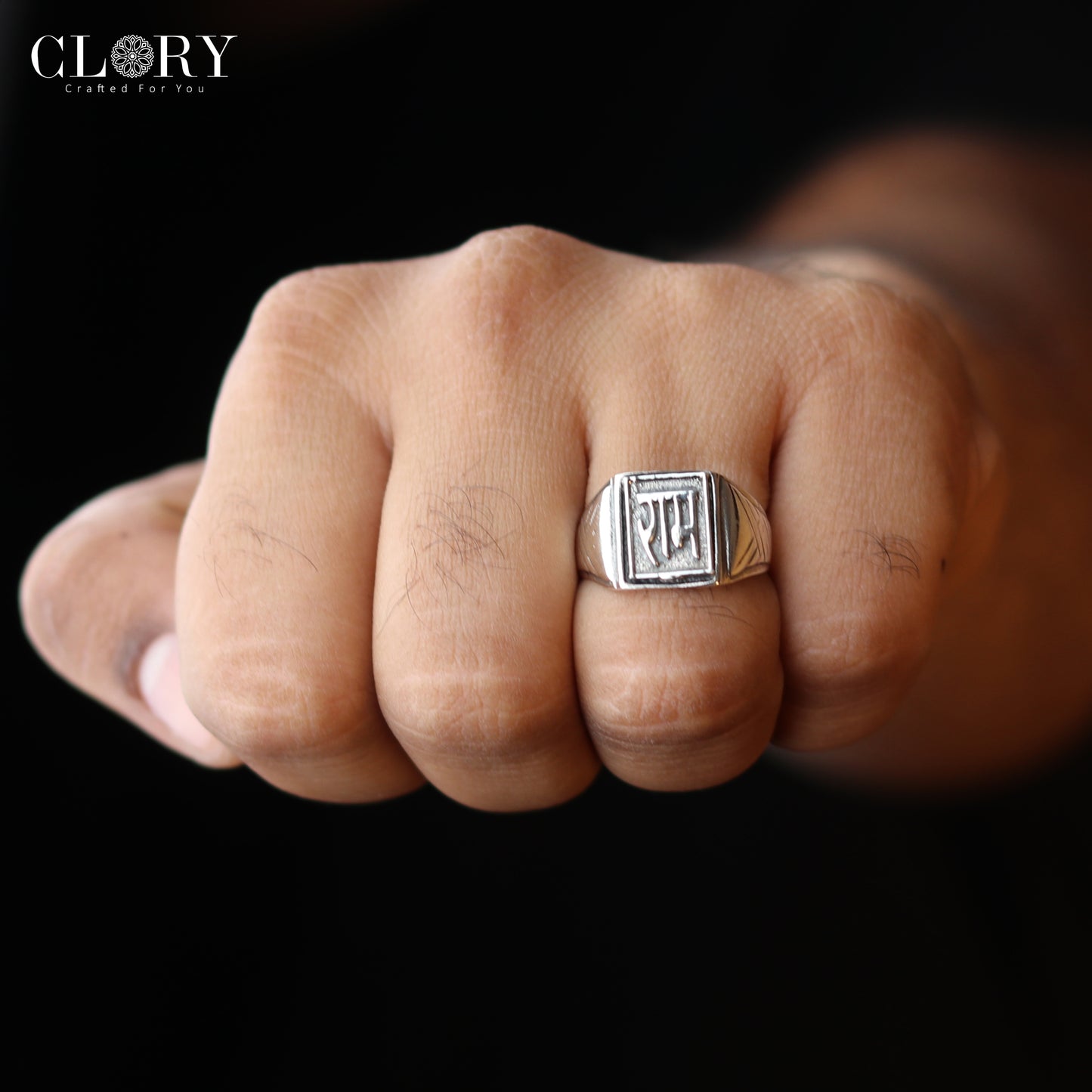 Ram ji design men's ring