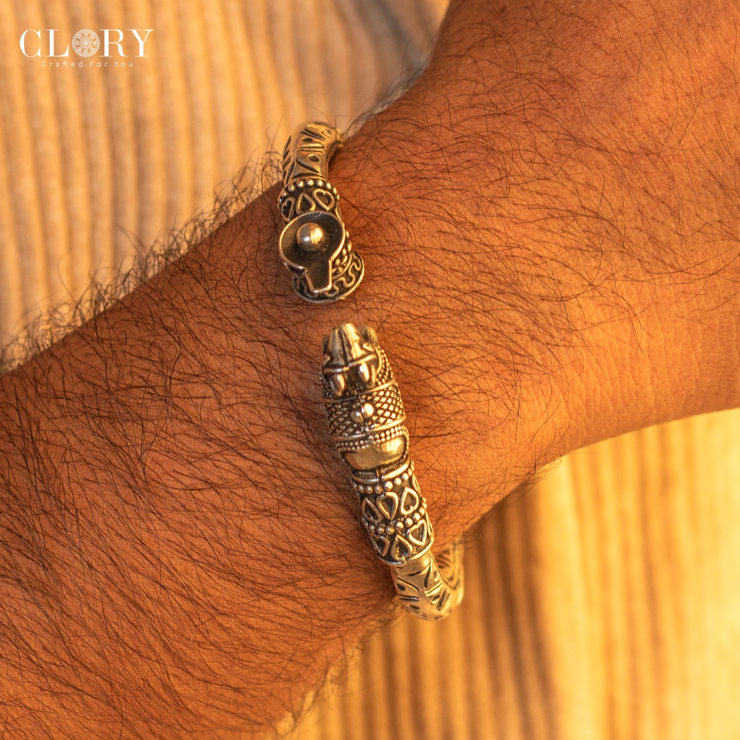 Lord Shiva lingam With Nandi maharaj cuff kada