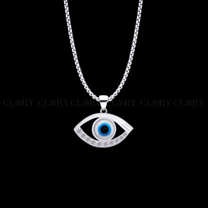 Evil eyes pendant with CZ stone