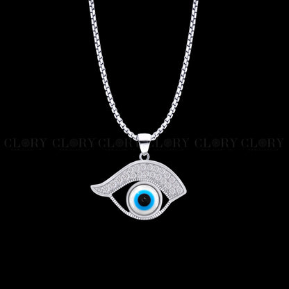 Evil eyes pendant with CZ stone