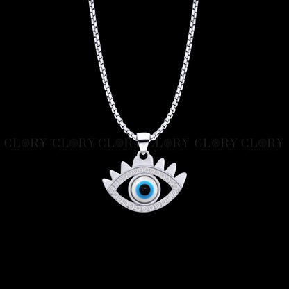 Evil eyes pendant with CZ stone