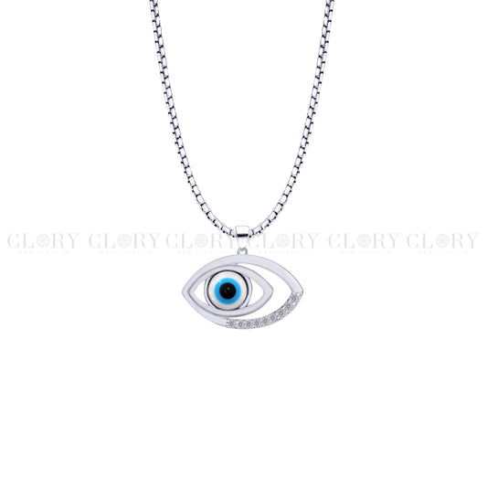 Evil eyes pendant with CZ stone