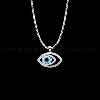 Evil eyes pendant with CZ stone