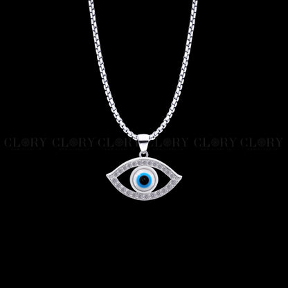 Evil eyes pendant with CZ stone
