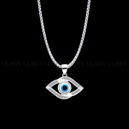 Evil eyes pendant with CZ stone