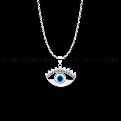 Evil eyes pendant with CZ stone