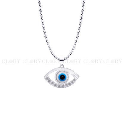 Evil eyes pendant with CZ stone