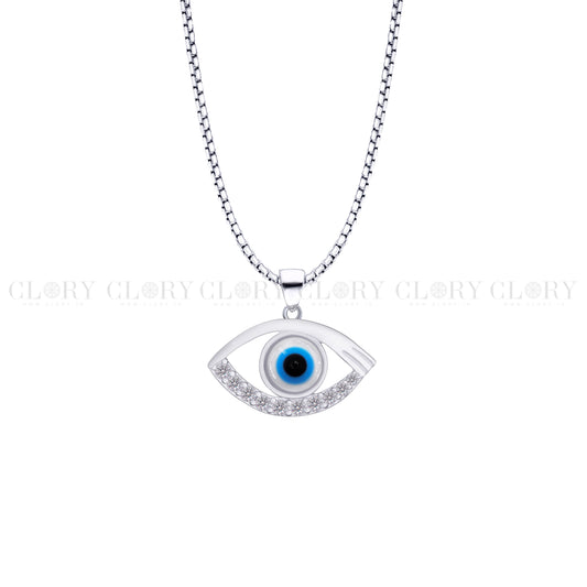 Evil eyes pendant with CZ stone
