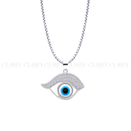 Evil eyes pendant with CZ stone