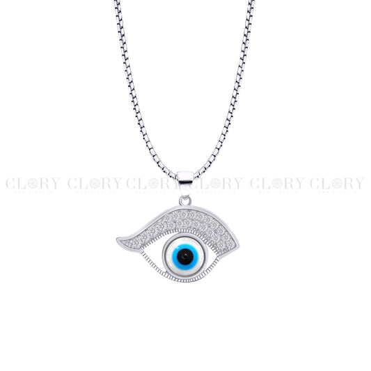 Evil eyes pendant with CZ stone