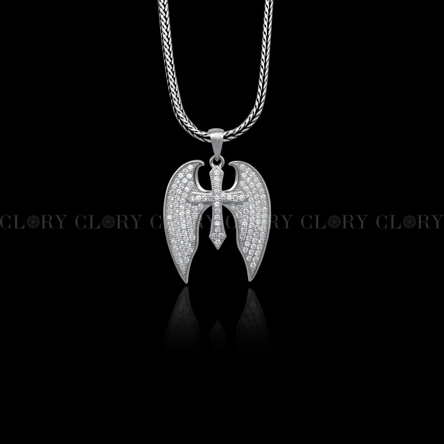 cross wings design pendant