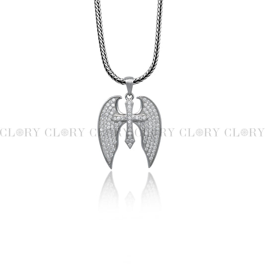 cross wings design pendant