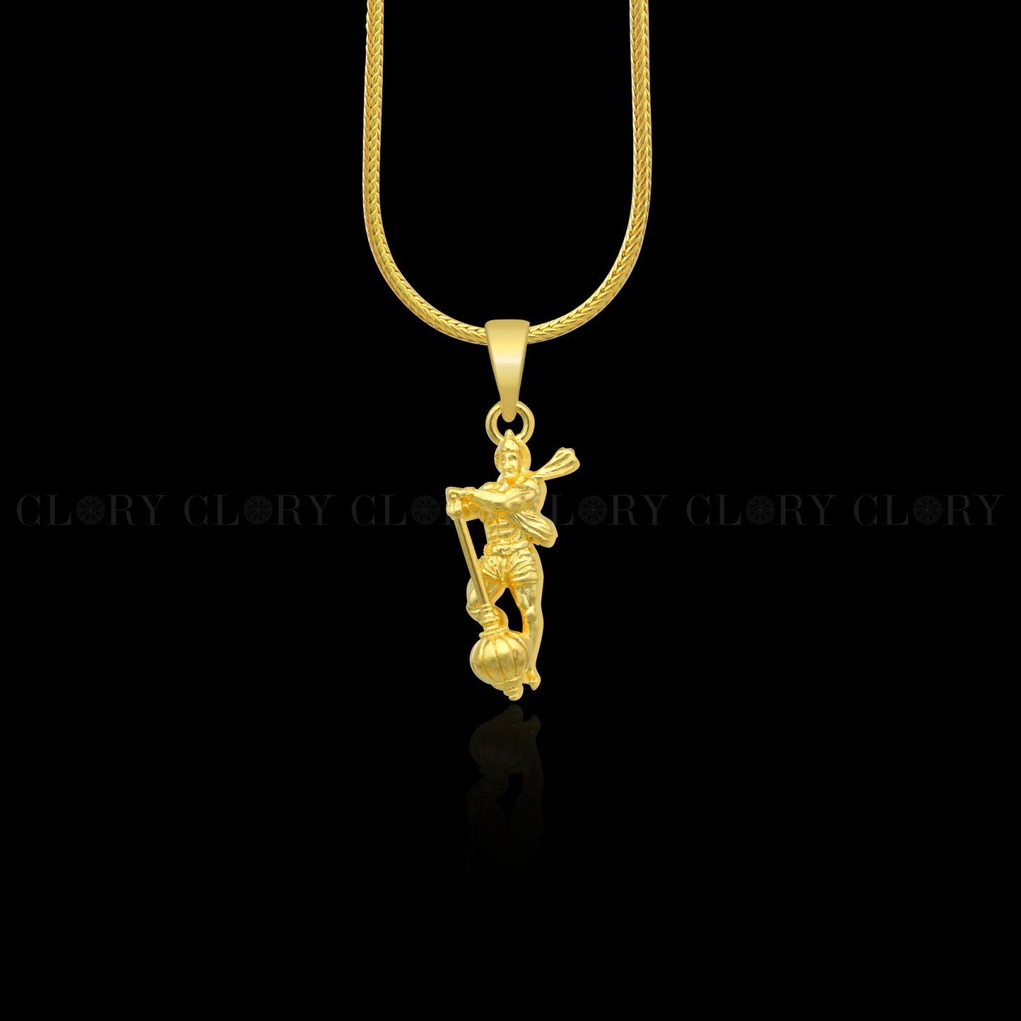 Lord Hanuman ji divine gold polished pendant csp898