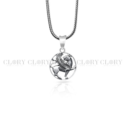 Ancient persian winged lion pendant