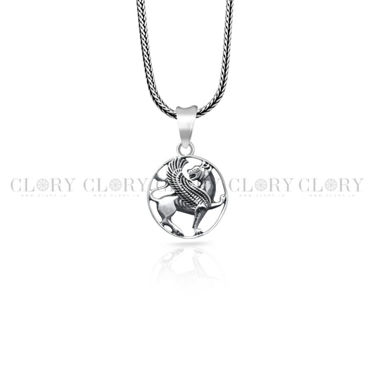 Ancient persian winged lion pendant