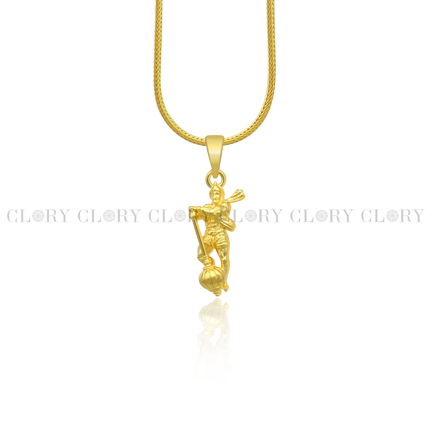Lord Hanuman ji divine gold polished pendant csp898
