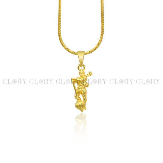Lord Hanuman ji divine gold polished pendant csp898