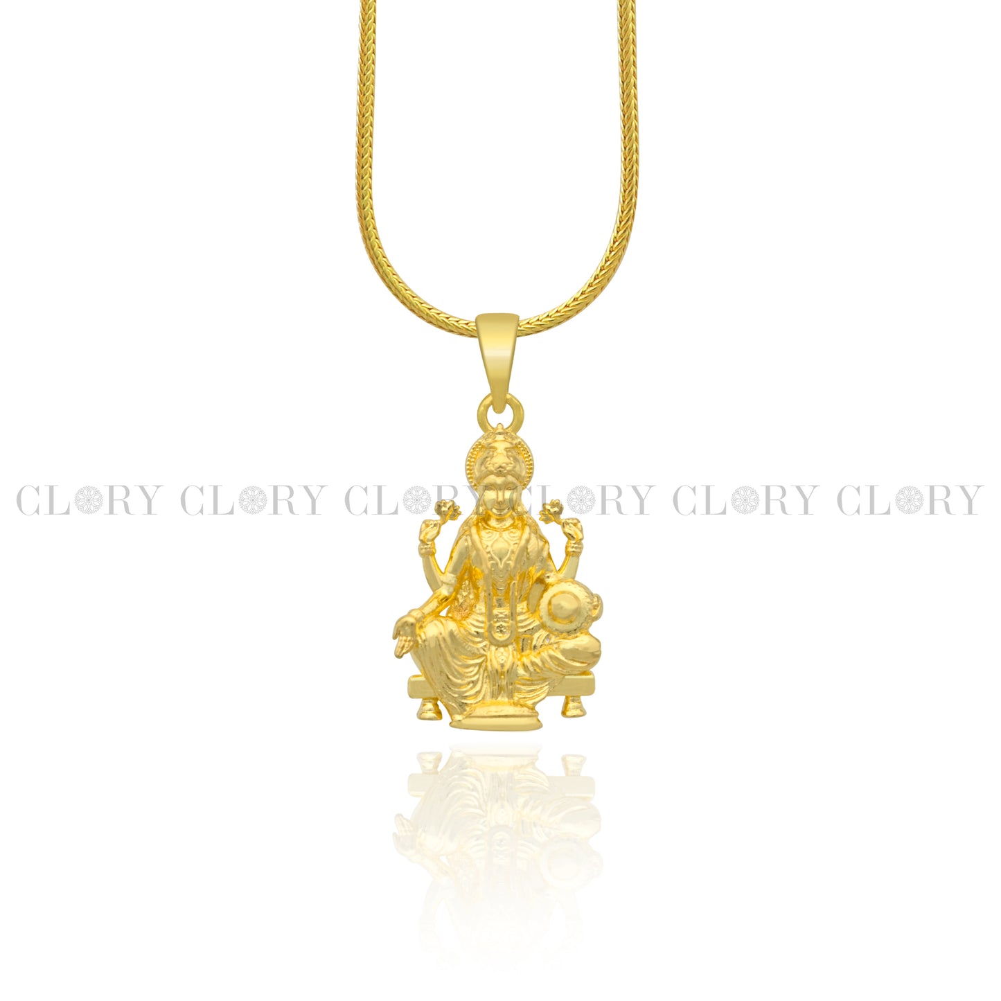 Lord Maha Laxmi ji divine gold polished pendant csp902