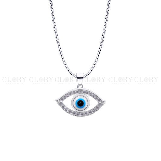 Evil eyes pendant with CZ stone