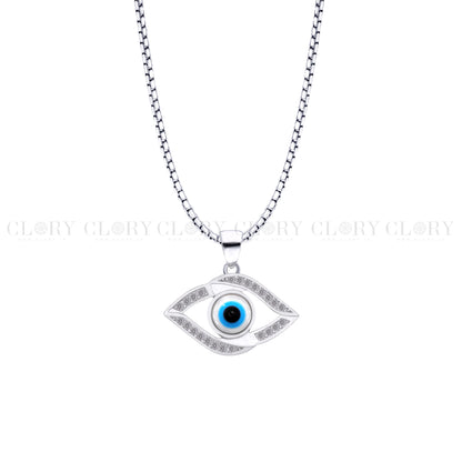 Evil eyes pendant with CZ stone