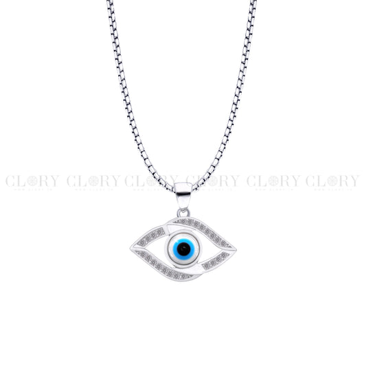 Evil eyes pendant with CZ stone