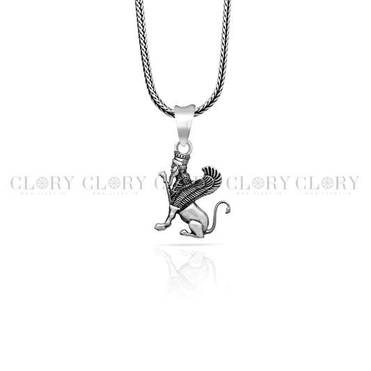 Persian winged sphinex pendant