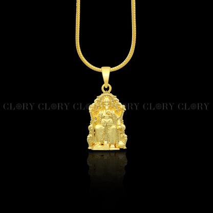 Lord Ganesha divine gold polished pendant