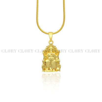 Lord Ganesha divine gold polished pendant