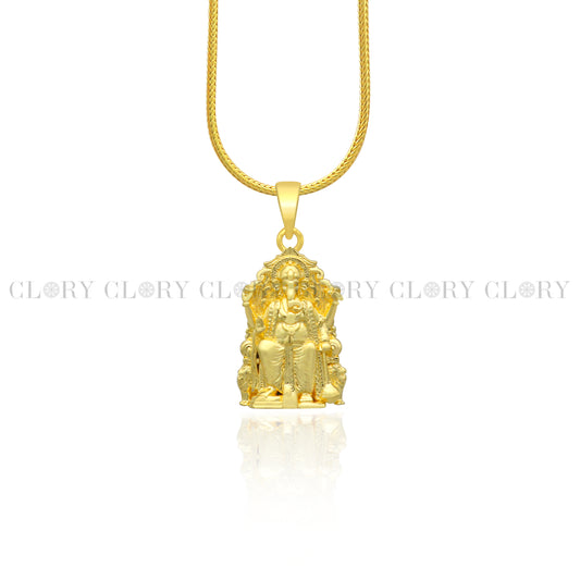 Lord Ganesha divine gold polished pendant
