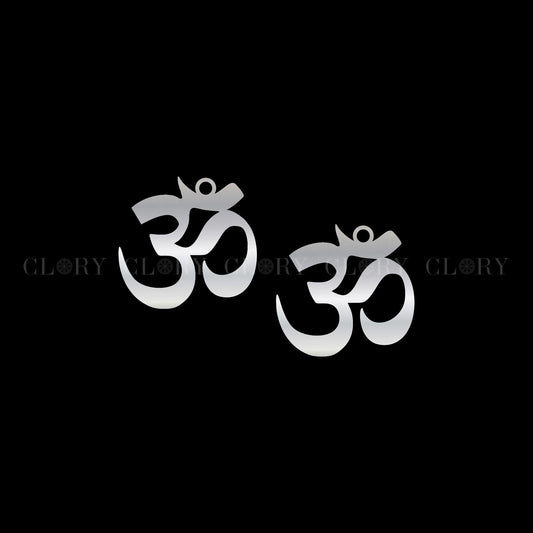 Aum shiva mantra stud earring