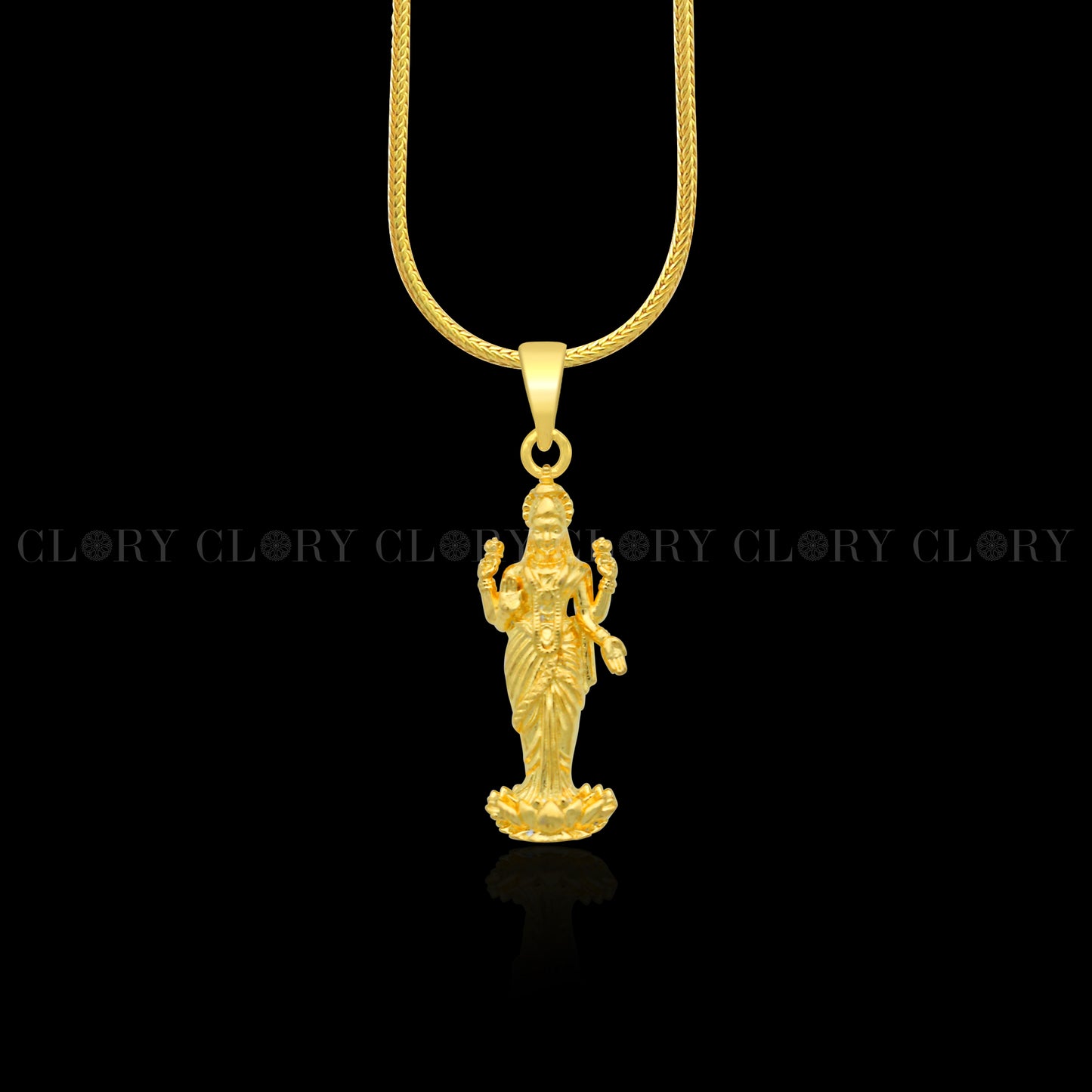 Lord Maha Lakshmi maa divine  divine  gold polished pendant
