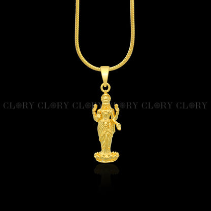 Lord Maha Lakshmi maa divine  divine  gold polished pendant