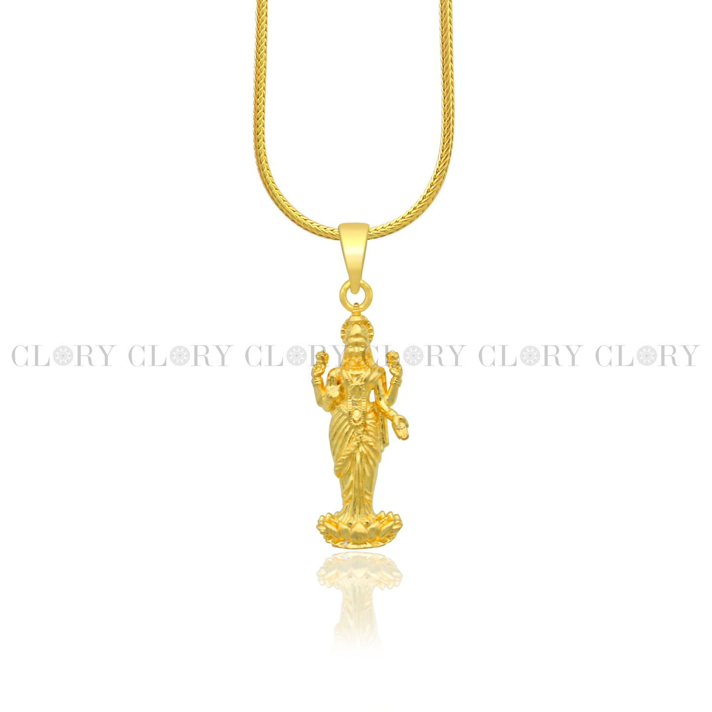 Lord Maha Lakshmi maa divine  divine  gold polished pendant