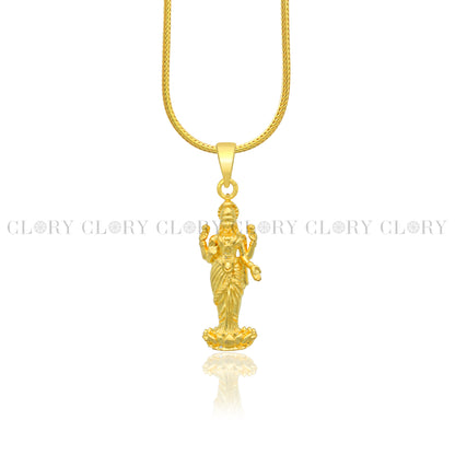 Lord Maha Lakshmi maa divine  divine  gold polished pendant
