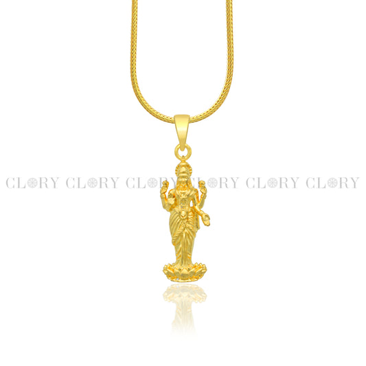 Lord Maha Lakshmi maa divine  divine  gold polished pendant