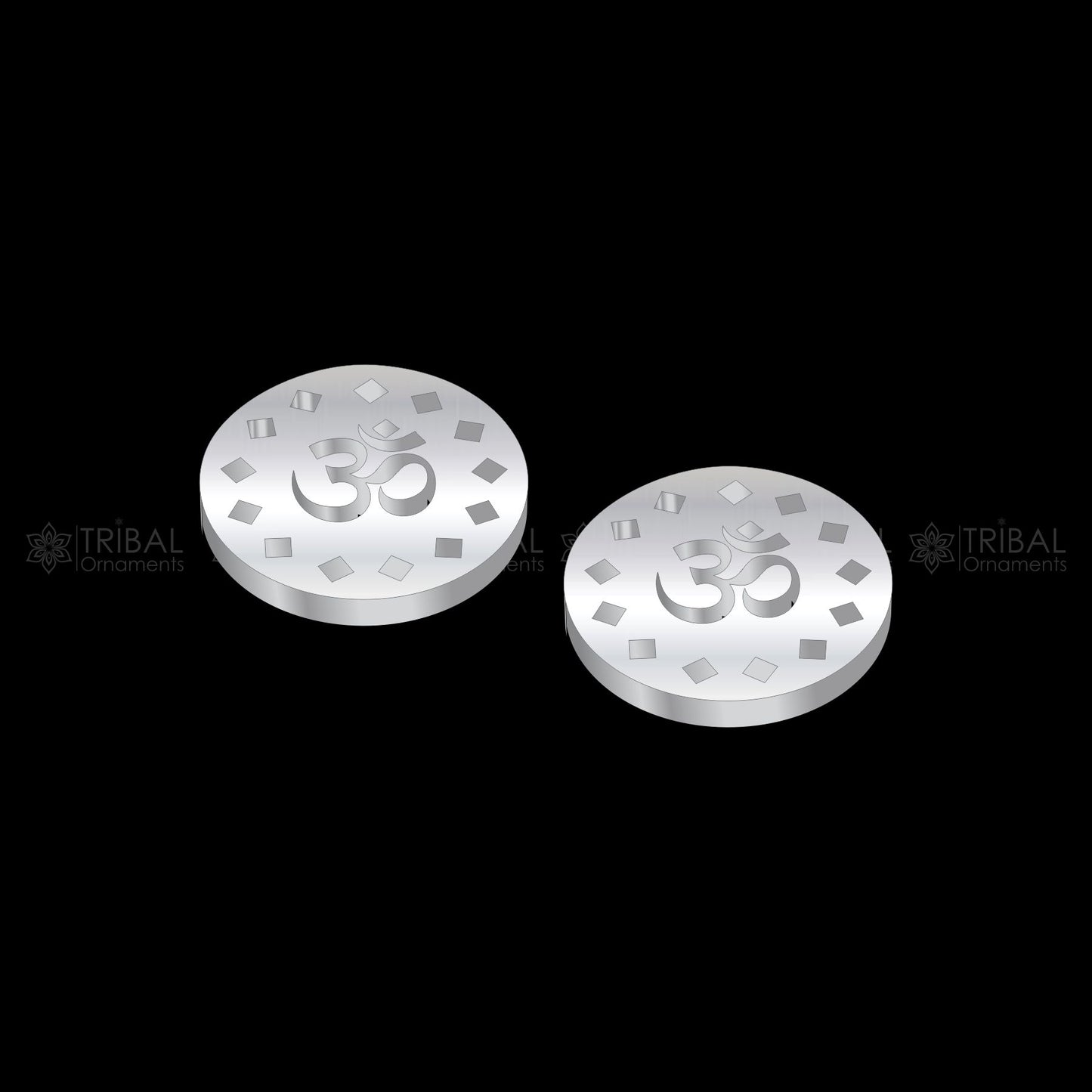 Aum shiva mantra stud earring
