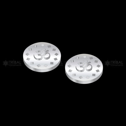 Aum shiva mantra stud earring