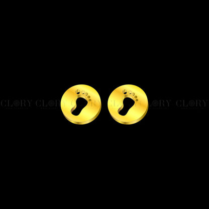 Baby foot stud earring