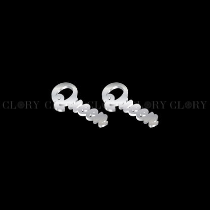 Queen word design stud earring