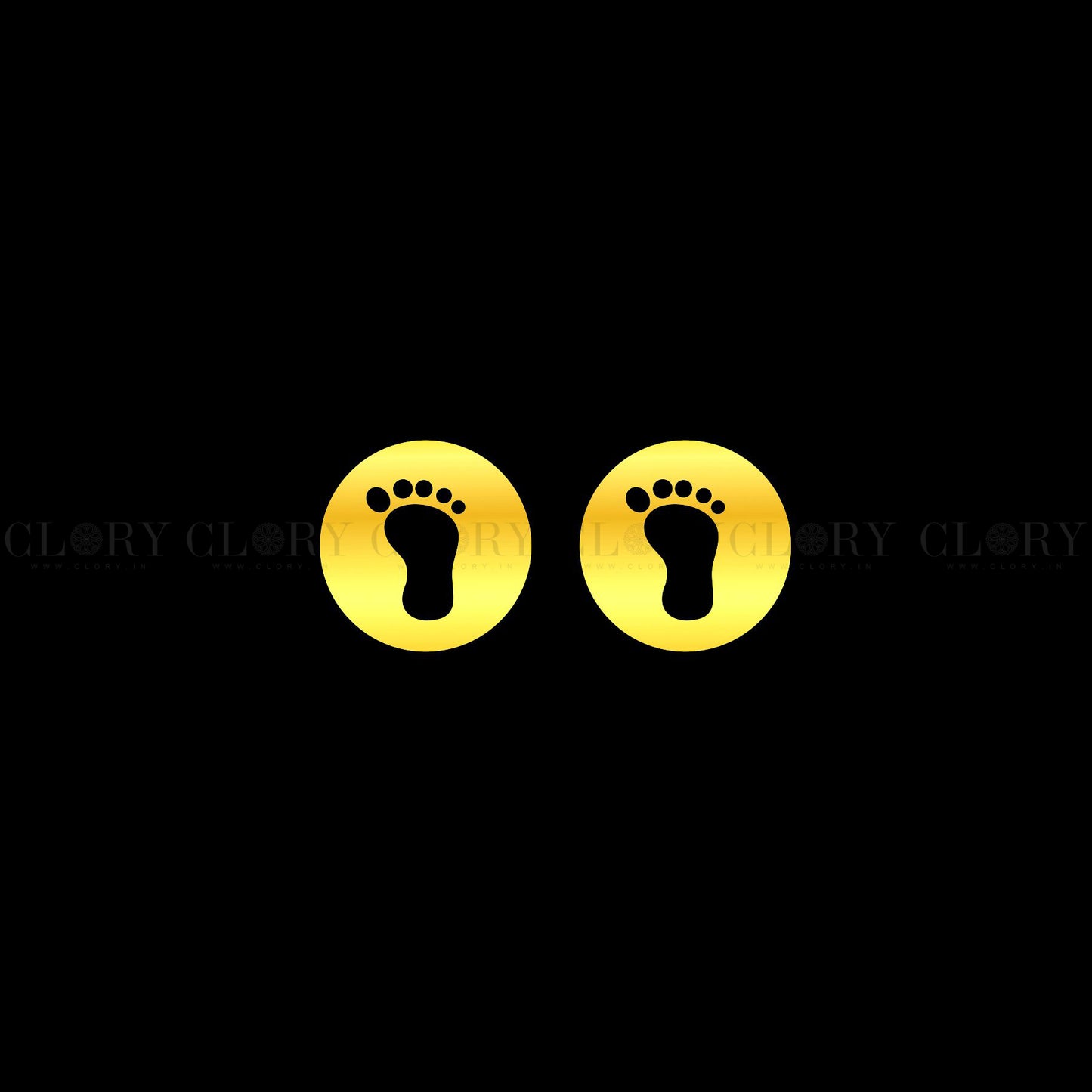 Baby foot stud earring