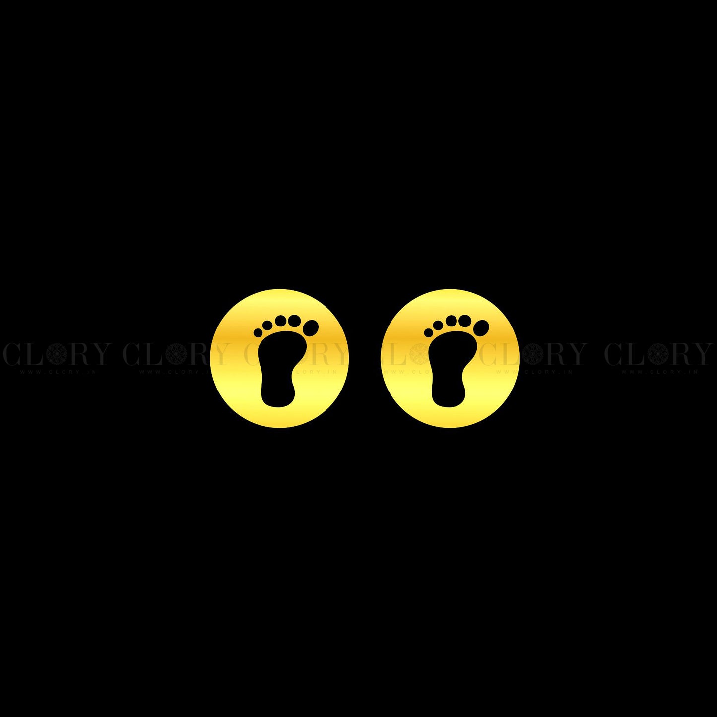 Baby foot stud earring