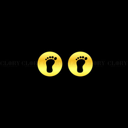 Baby foot stud earring