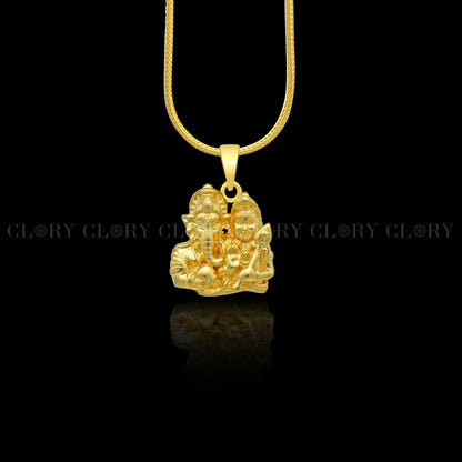 Lord Ganesha and Kartikeya divine pendant